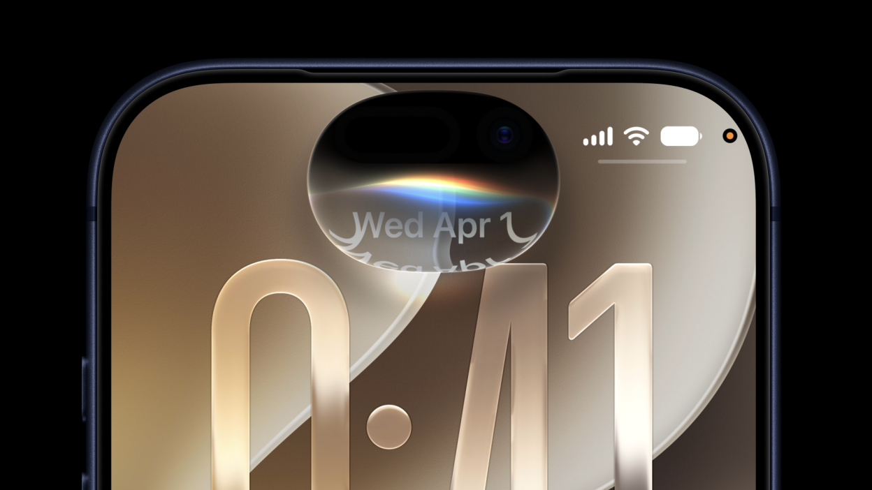 Apple Siri shown on an iPhone up close.