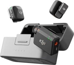 dji mic mini case, transmitters, and receivers