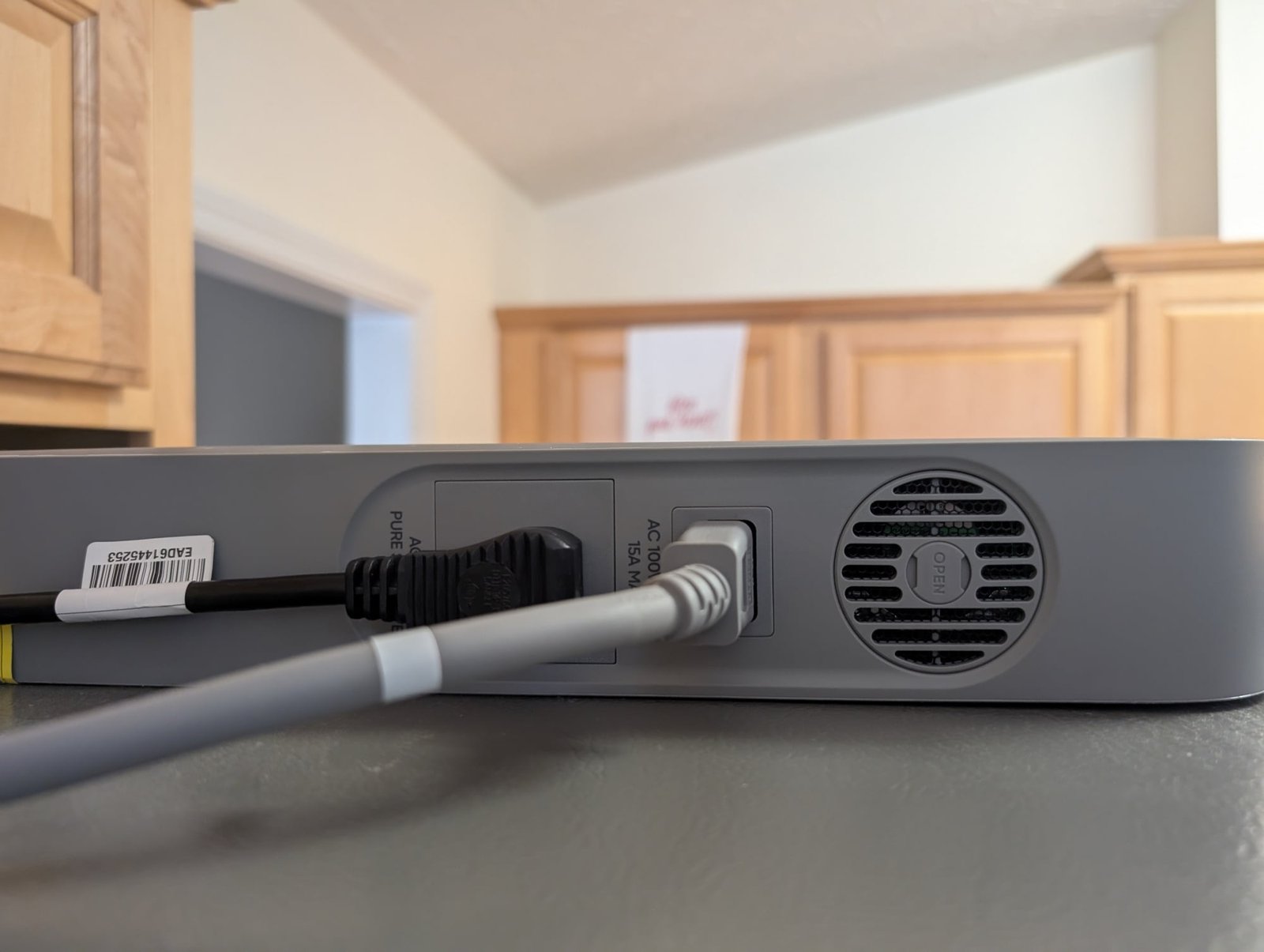 the back ports on the jackery fridgepower